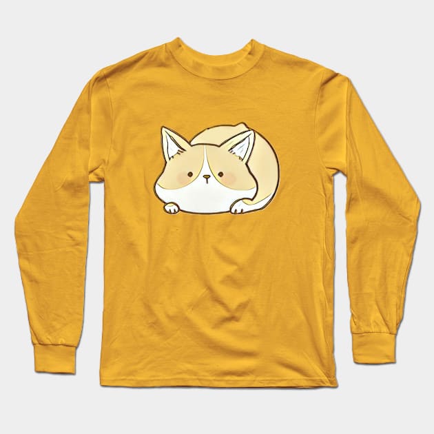 Bored Pup Long Sleeve T-Shirt by corgitee